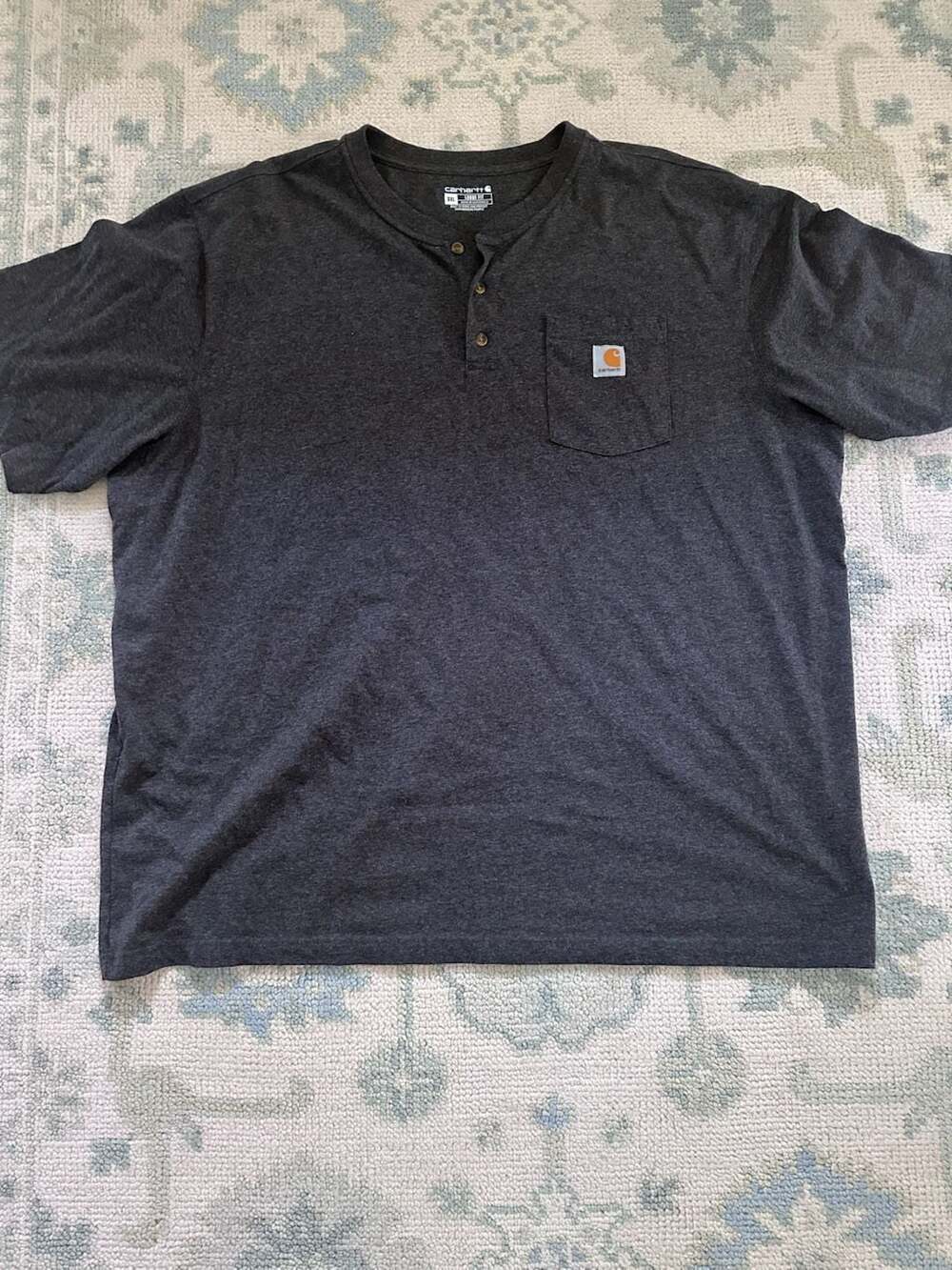 3XL - Men's Dearborn Loose Fit Structured Henley T-Shirt